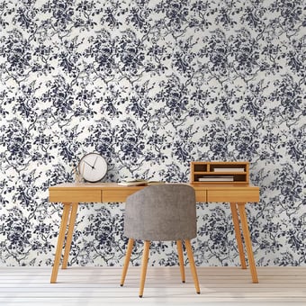 Dalston Panel Cream & Navy House of Hackney
