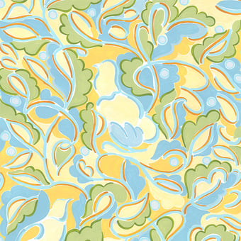 Carta da parati Fresh Morning Green Claire de Quénetain