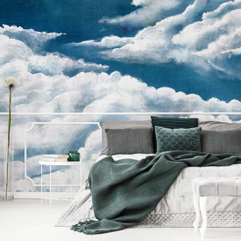 Papel pintado mural panorámico Alba Gris Tres Tintas Barcelona