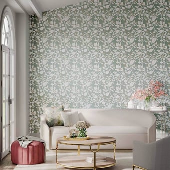 Ardisia Wallpaper Succulent/Soft Focus Harlequin