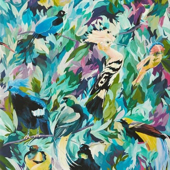 Papier peint Dance of Adornment Wilderness/Nectar Harlequin