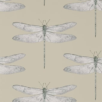 Carta da parati Demoiselle Jute/Slate Harlequin
