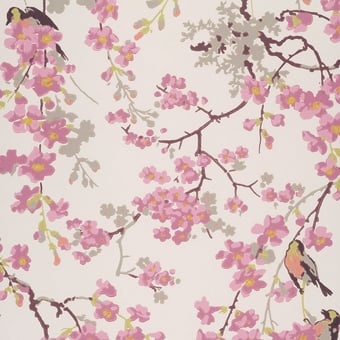Massingberd Blossom Wallpaper pale-blue Little Greene