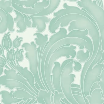 Tulip Wallpaper Aqua Little Greene