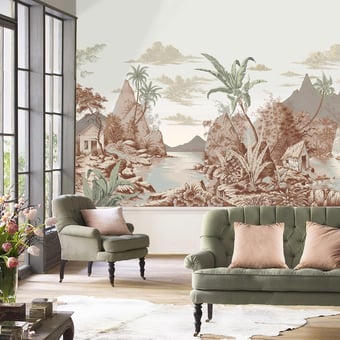 Papier peint panoramique Les Antilles Polychrome Le Grand Siècle