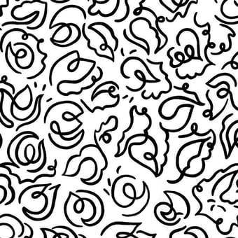 Tissu A New Language Black Claire de Quénetain