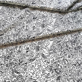 La friche Fabric Black Claire de Quénetain