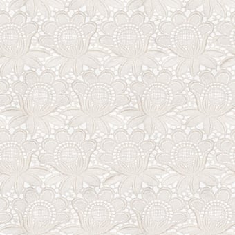 Papier peint Dentelle florale Beige Curious Collections