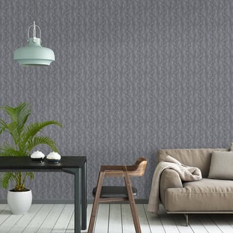 Entrelacé Wallpaper Gris Curious Collections