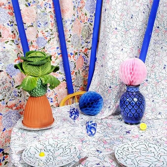 They Fly Away Fabric Nature Claire de Quénetain