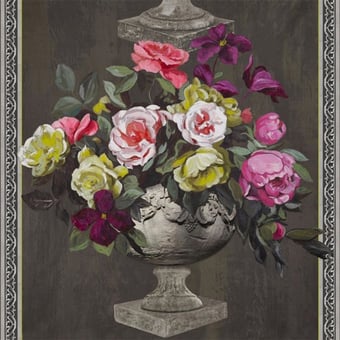 Papel pintado mural panorámico Ornamental Garden Slate Designers Guild
