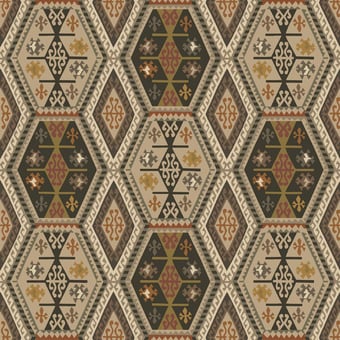 Buckland Wallpaper Woodsmoke Mulberry