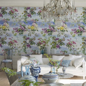 Carta da parati Caprifoglio Ecru Designers Guild