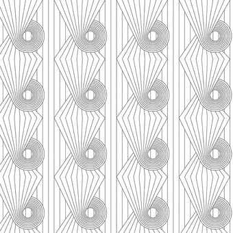 Papier peint Spiral Black/White Erica Wakerly