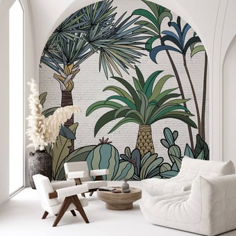 Palm Street Panel Vert Les Dominotiers