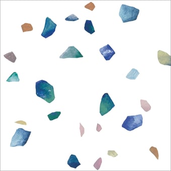 Terrazzo L Panel Bleu Isidore Leroy
