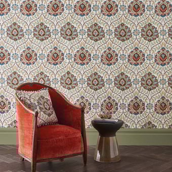 Tissu Topkapi Vert Nina Campbell