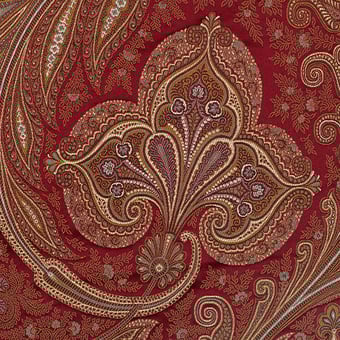 Kashmir Fabric Rubis Tassinari et Chatel