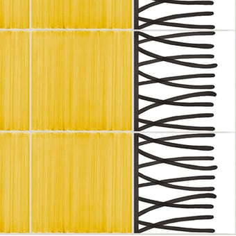 Tappeti piastrelle Ceramique Carpet Simple 1 Giallo Francesco De Maio