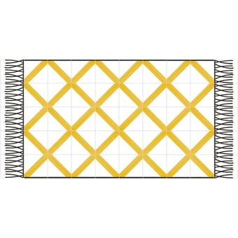 Tappeti piastrelle Ceramique Carpet Cross 1 Giallo Francesco De Maio