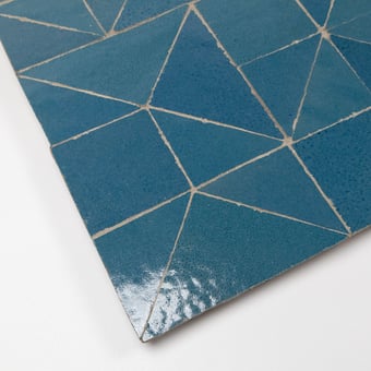 Zellige Shape Bleu Pacific De Tegel
