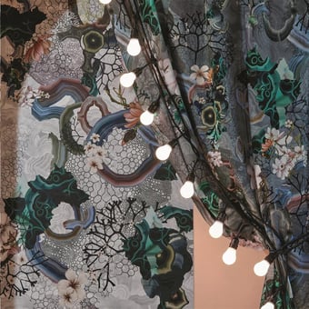 Papel pintado mural panorámico Algae Bloom Graphite Christian Lacroix