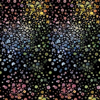Papel pintado mural panorámico Jardin des Hespérides Multicolore Christian Lacroix