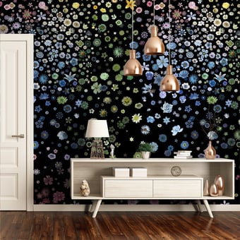 Papel pintado mural panorámico Jardin des Hespérides Multicolore Christian Lacroix