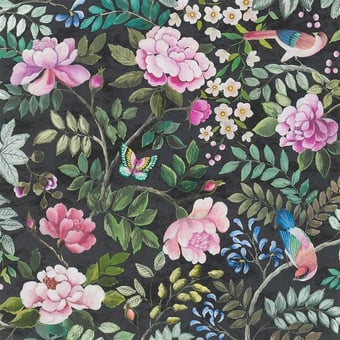 Papel pintado Porcelana de Chine Fuchsia Designers Guild
