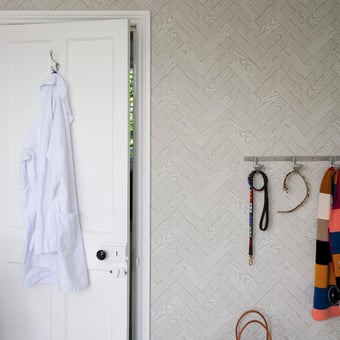 Papel pintado Parquet Lin naturel Farrow and Ball
