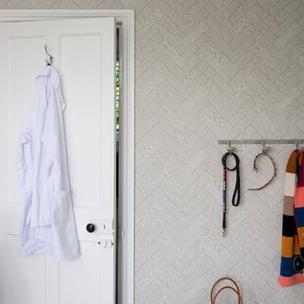 Parquet Wallpaper Lin naturel Farrow and Ball
