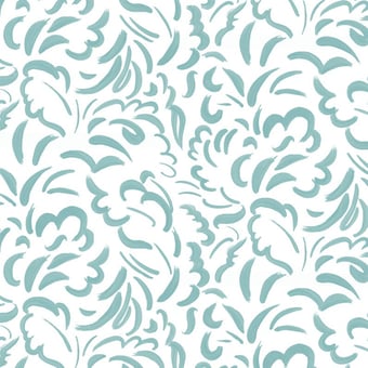 Carta da parati Pia Turquoise Claire de Quénetain