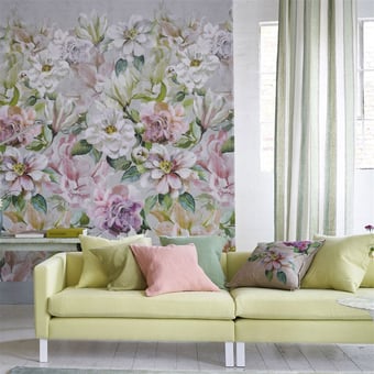 Papel pintado mural panorámico Jardin Botanique Peony Designers Guild