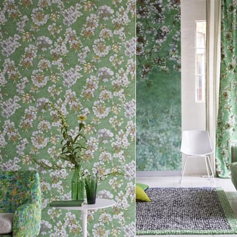 Fleur D'assam Wallpaper Pearl Designers Guild