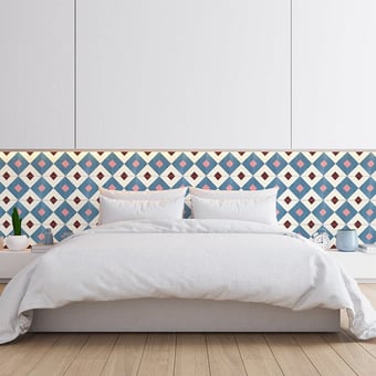 Carré cement Tile Black/White Carodeco