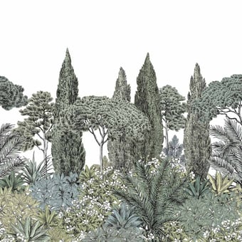 Papier peint panoramique Riviera Naturel 150x330 cm - 3 lés - côté gauche Isidore Leroy