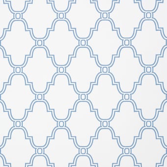 Papel pintado Stanbury Trellis Pearl Thibaut
