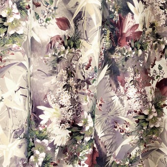 Tela Flower Power Outdoor Pastel Jean Paul Gaultier