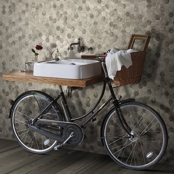 Mosaico Esa Glass Flor Gris Boxer