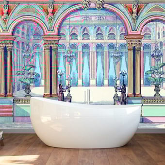Papel pintado mural panorámico Nouvel Opéra 433x300 cm - 6 tiras Maison Images d'Epinal