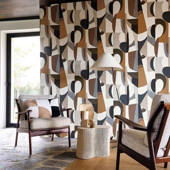 Papel pintado Assemblage Blanc multico Casamance
