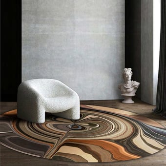 Pebble Rond Rug Pebble MOOOI