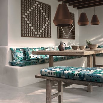Tissu Amorgos Outdoor Ficelle Casamance