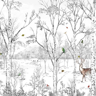 Papel pintado mural panorámico Nunavut Naturel 150x330 cm - 3 tiras - Parte A Isidore Leroy