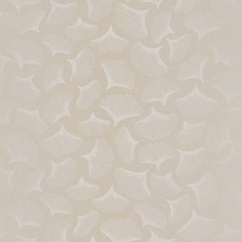 Papier Peint Ginkgo Craie Casamance
