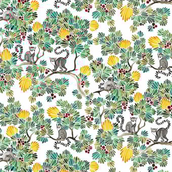 Lémuriens Panel Original Isidore Leroy