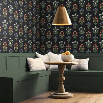 Mughal Rose Wallpaper Indigo Rifle Paper Co.