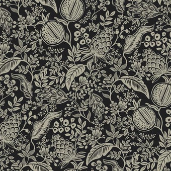 Pomegranate Wallpaper White & Metallic Gold Rifle Paper Co.