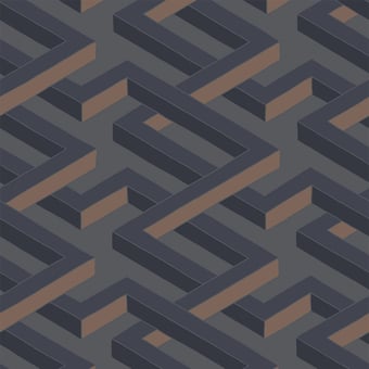Luxor Wallpaper Marron Cole and Son