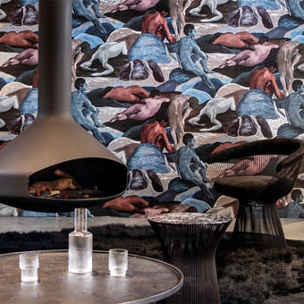 Saturnia Wallpaper Platinum Arte